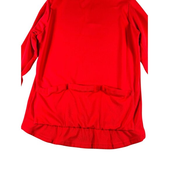 Pearl Izumi Cycling Jersey Red White Mens Sz XL Stretch Long Sleeve Back Pockets - Picture 9 of 12